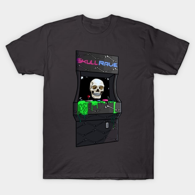 Skull Rave Arcade Machine T-Shirt by Krum Gallery